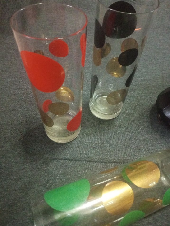 Renkli Puantiyeli Cam Bardaklar - Görsel 5