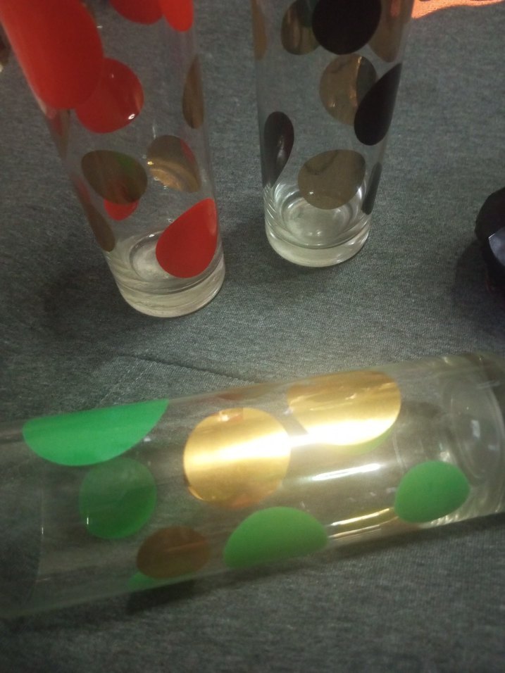 Renkli Puantiyeli Cam Bardaklar - Görsel 3