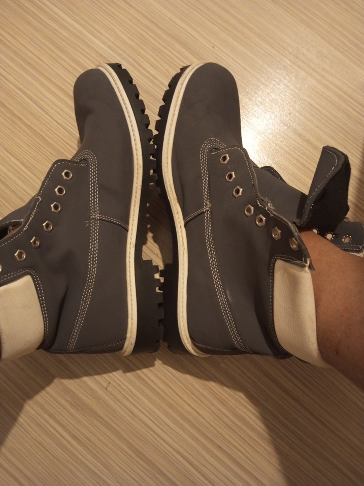 Gri Bağcıklı Erkek Street Style Bot SON FİYAT 400 - Görsel 2