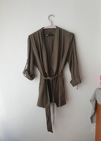 Yazlık blazer cok şık haki rengi 