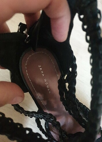 Zara topuklu acik ayakkabi  - Görsel 7