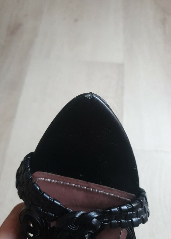 Zara topuklu acik ayakkabi  - Görsel 5