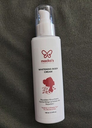 Macka's Beyazlatıcı vücut kremi