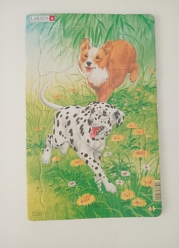 Köpek desenli 10'lu yapboz