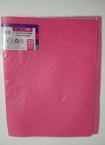 20 yapraklı pembe sunum dosyası