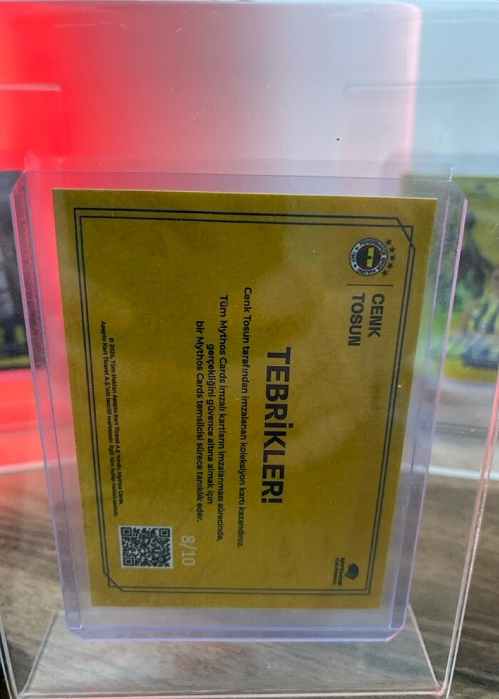 Mythos Cards cenk tosun imzalı kart - Görsel 2