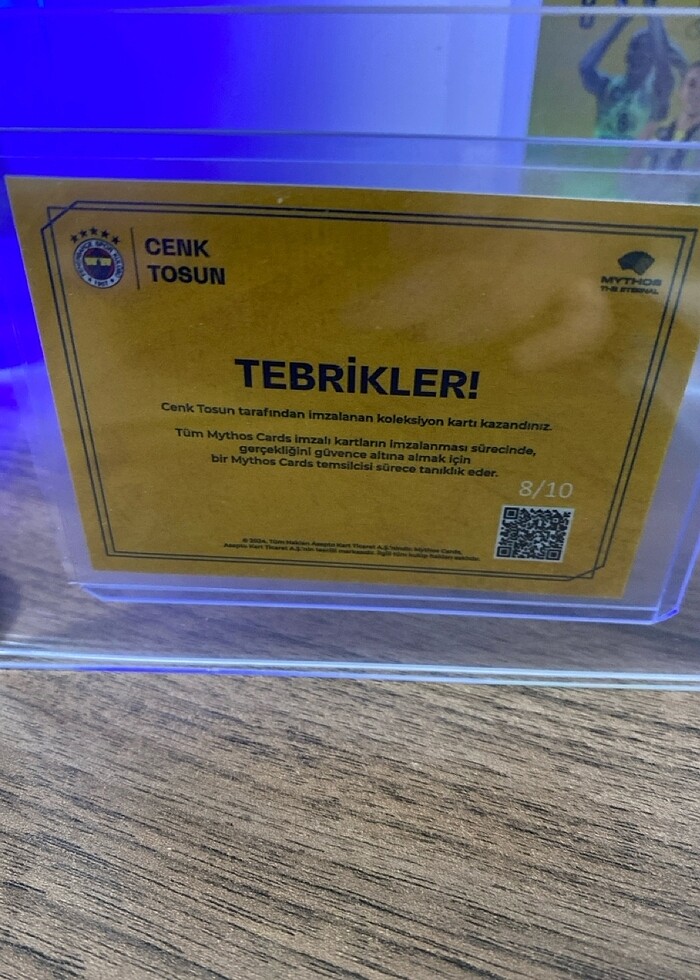 Mythos Cards cenk tosun imzalı kart - Görsel 3