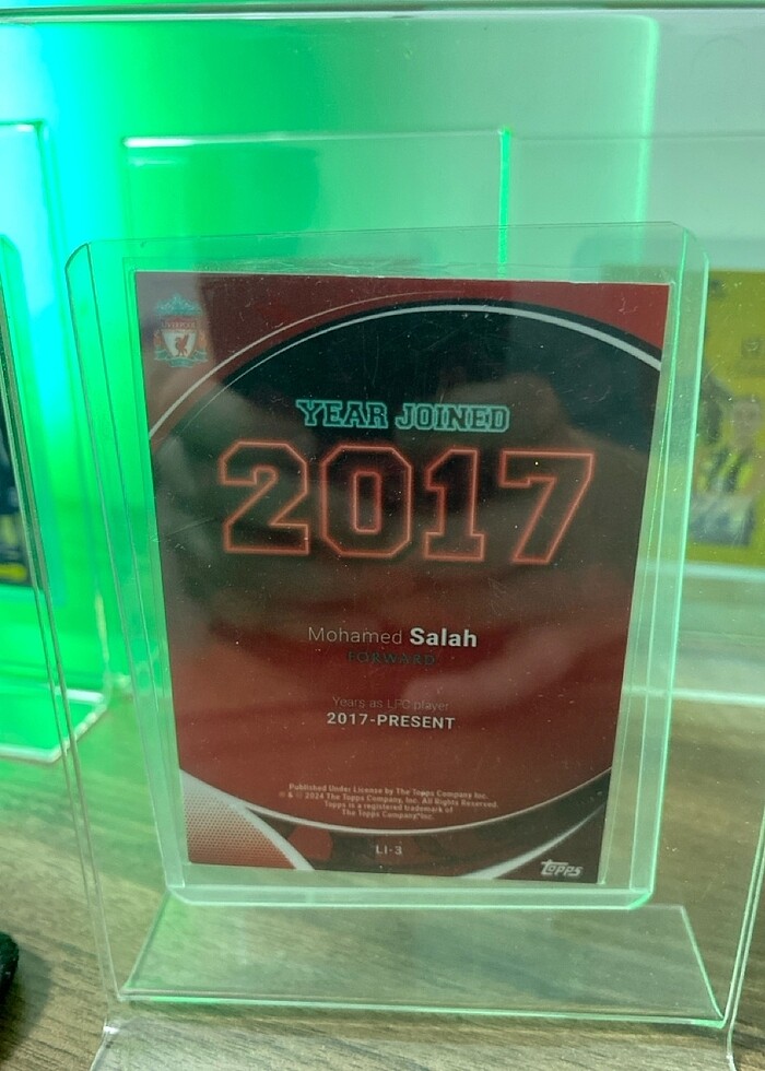 Topps chrome Mohamed Salah - Görsel 3