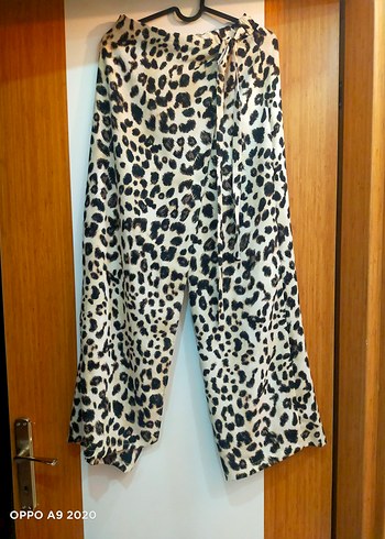 Kadın Leopar Desenli Pantolon