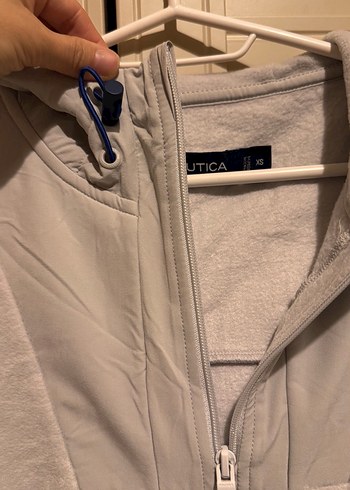 Gri Kadın Fermuarlı Sweatshirt - Görsel 4