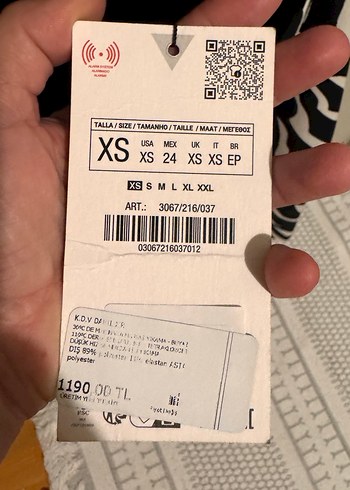 Siyah Beyaz Zebra Desenli Kolsuz Midi Elbise - Görsel 5