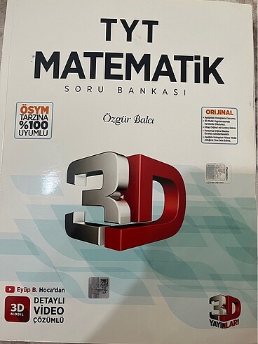 3D tyt matematik test kitabı