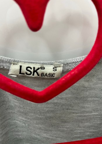 s Beden gri Renk Baskılı Gri Kısa Kollu Pamuklu Tişört