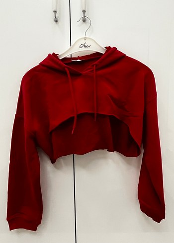 kadın crop sweatshirt