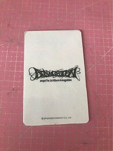 Diğer Aespa giselle fanmade photocard