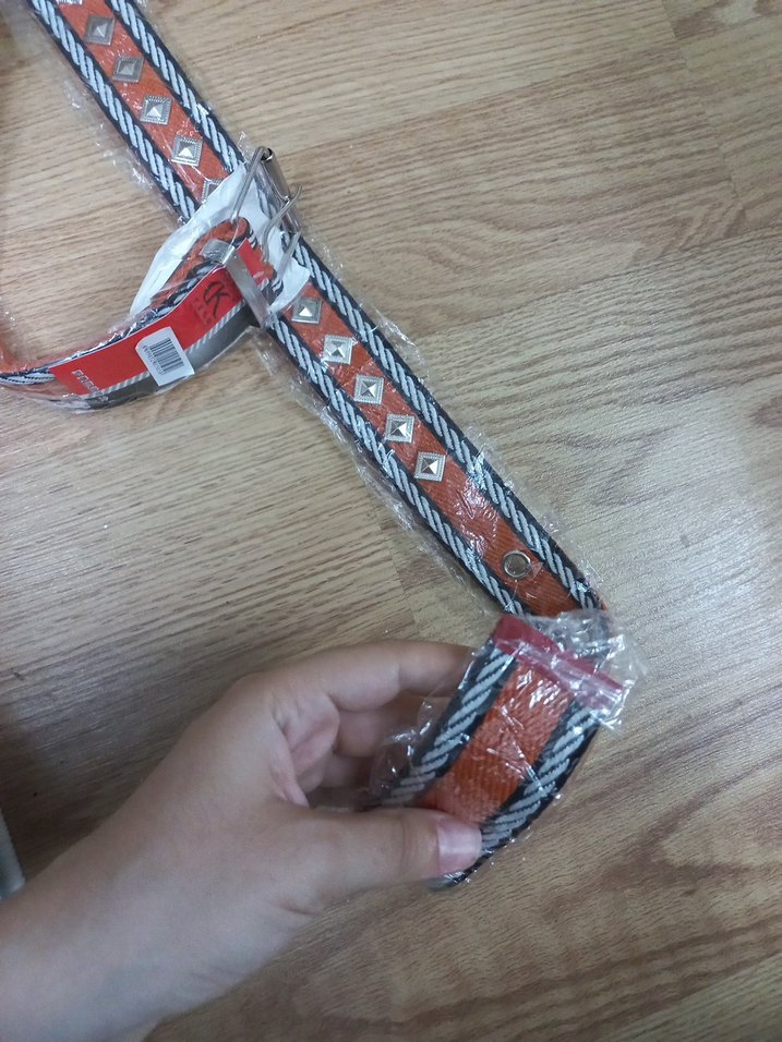 Turuncu Renkli Kadın Kemer - Görsel 2