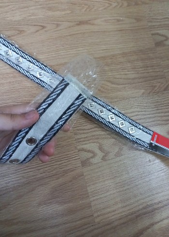 Gri Rock Punk Kadın Kemer - Görsel 2