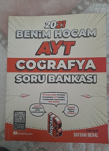  Benim hocam yayınları Ayt coğrafya soru bankası 