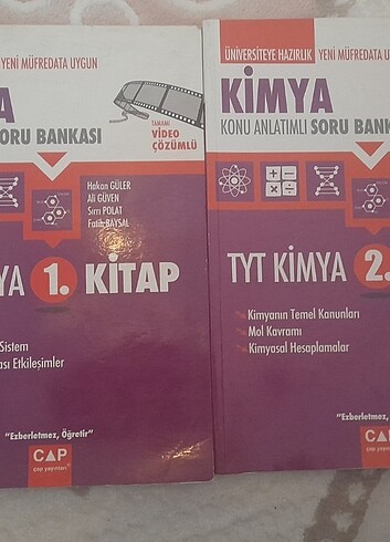 Çap yayınları tyt kimya konu anlatımlı soru bankası