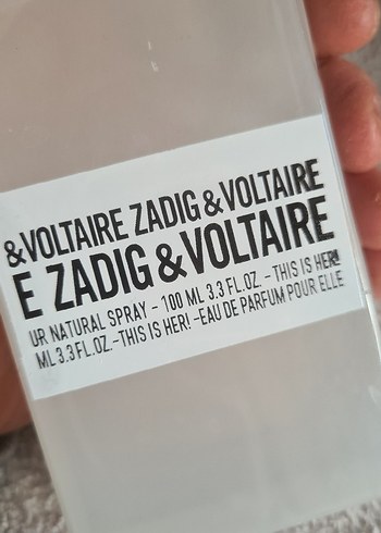 Zadig & Voltaire 100 ml Orjinal iade garantilidir. - Görsel 3