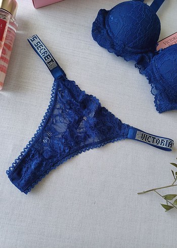 Victoria s Secret Victoria's Secret Nakışlı Mavi Mini Sütyen 85 Beden