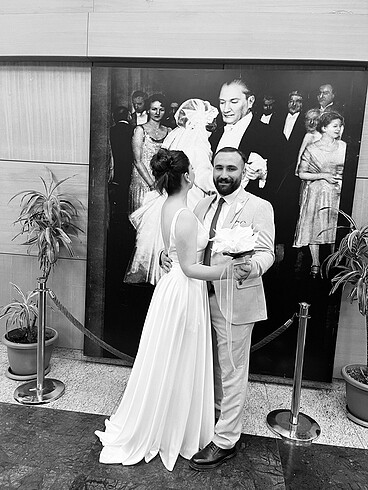 38 Beden beyaz Renk Abiye elbise