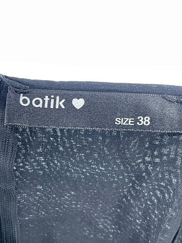 38 Beden siyah Renk Batik Uzun Elbise %70 İndirimli.