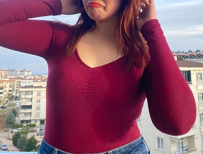 Diğer Bordo bluz