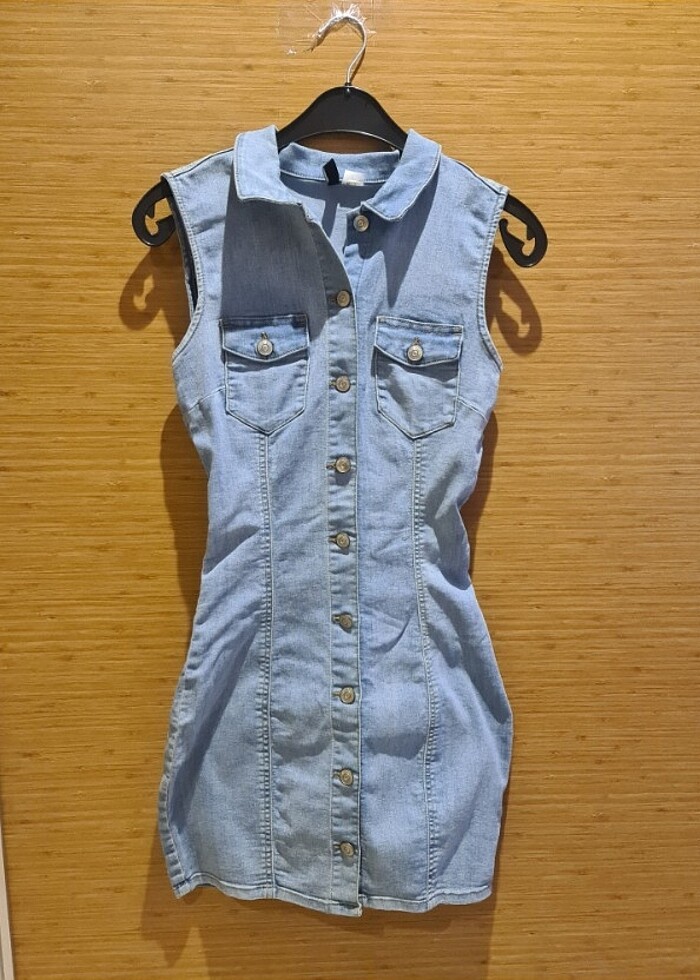 H&M kot elbise - Görsel 2