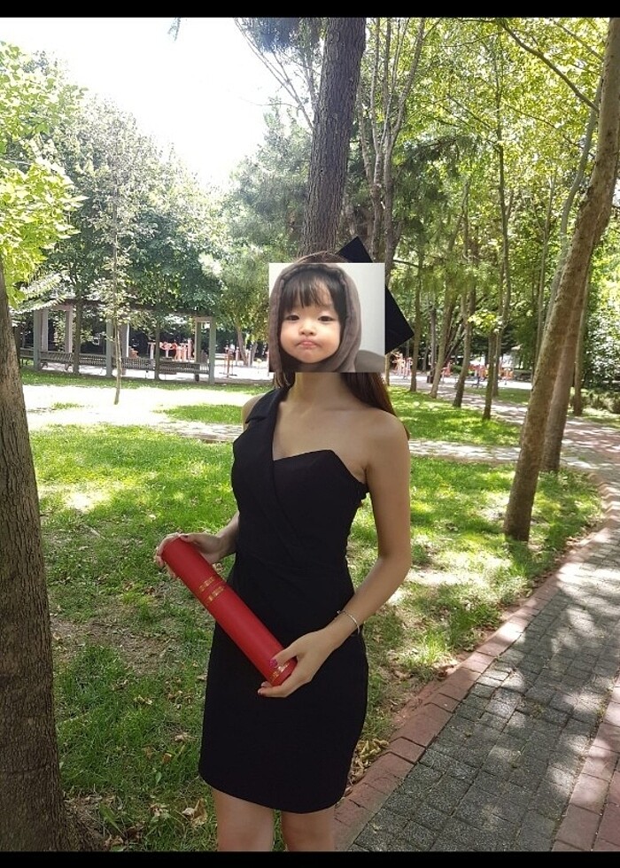 Yandan fermuarlı siyah elbise - Görsel 2