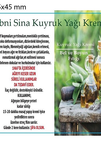 Diğer Kuyrukyagi kremi ve kantaron kremi