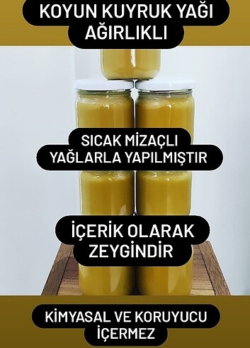 diğer Beden sarı Renk Kuyrukyagi kremi ve kantaron kremi