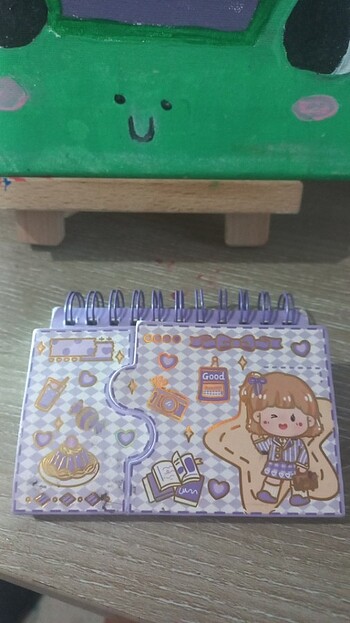 Kwaii mor desenli defter