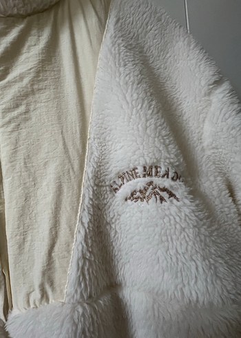 Beyaz Peluş Yumuşak Kadın Ceket - Görsel 4