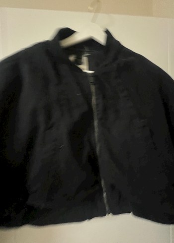 Kemerli Siyah Keten Kadın Ceket - Görsel 3