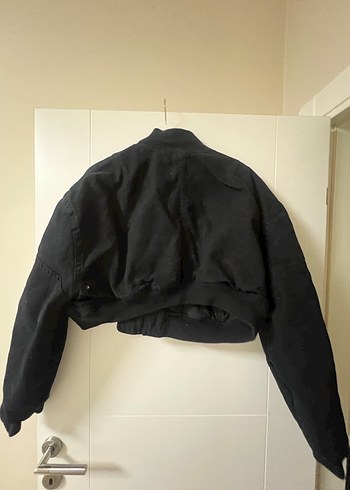 Kemerli Siyah Keten Kadın Ceket - Görsel 8