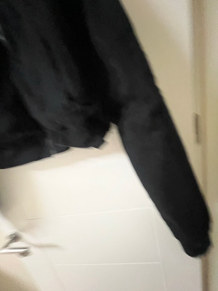 Kemerli Siyah Keten Kadın Ceket - Görsel 5