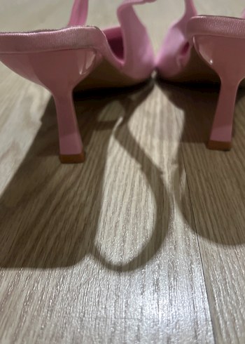 Pembe Stiletto Topuklu Kadın Abiye Ayakkabı - Görsel 7