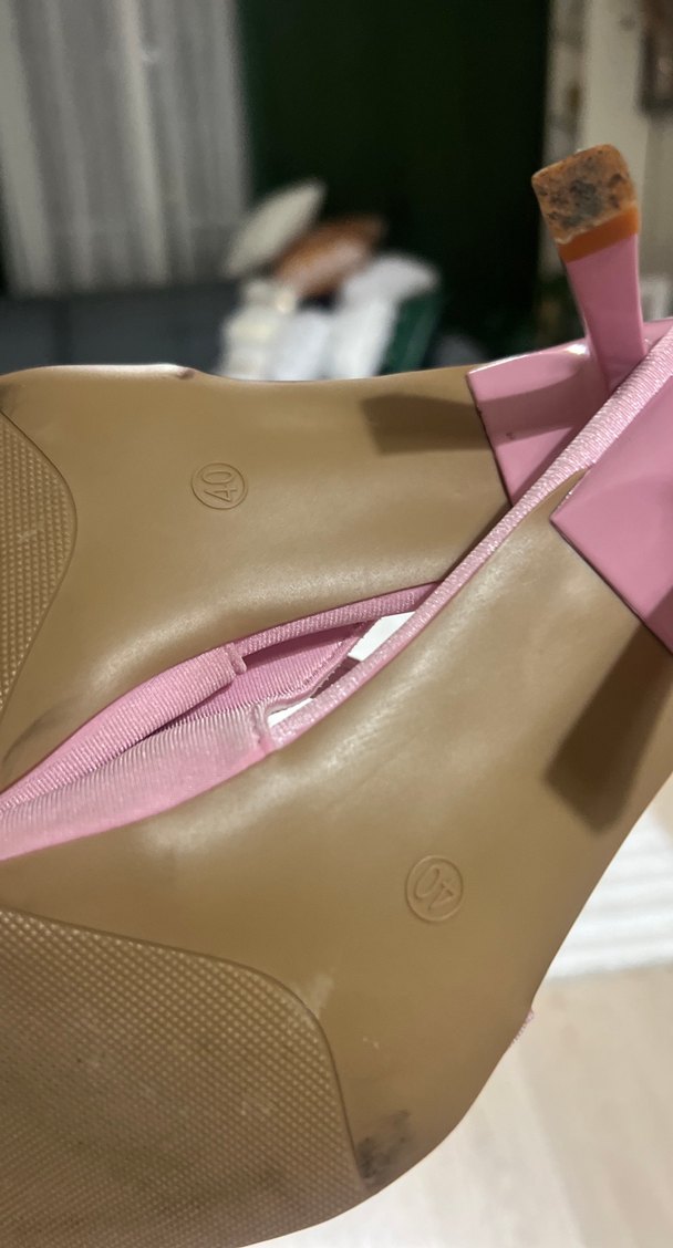 Pembe Stiletto Topuklu Kadın Abiye Ayakkabı - Görsel 4