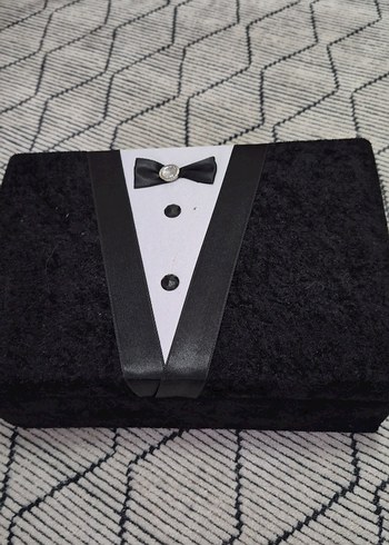 Siyah Düğmeli damat bohçası - Görsel 5