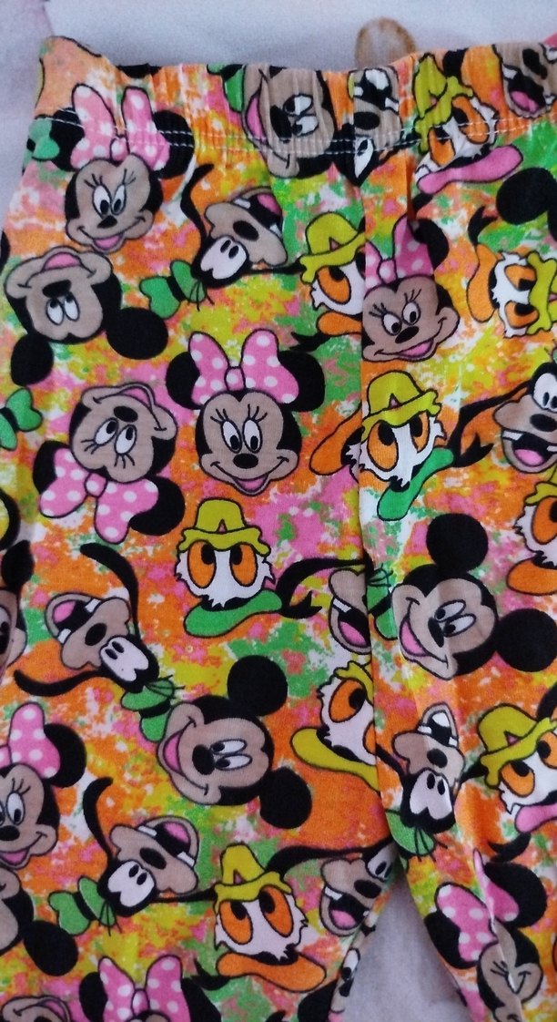 Renkli Baskılı Kız Çocuk Tayt - Görsel 2