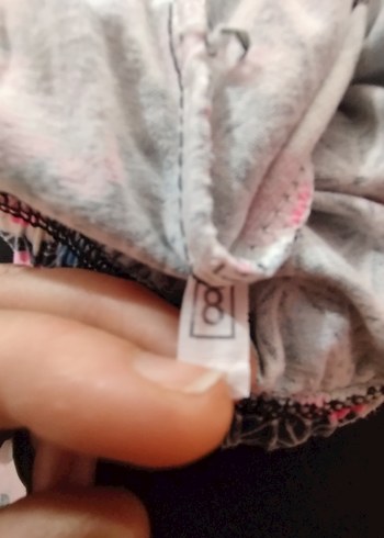 Pembe çiçek desenli kız çocuk tayt. - Görsel 3