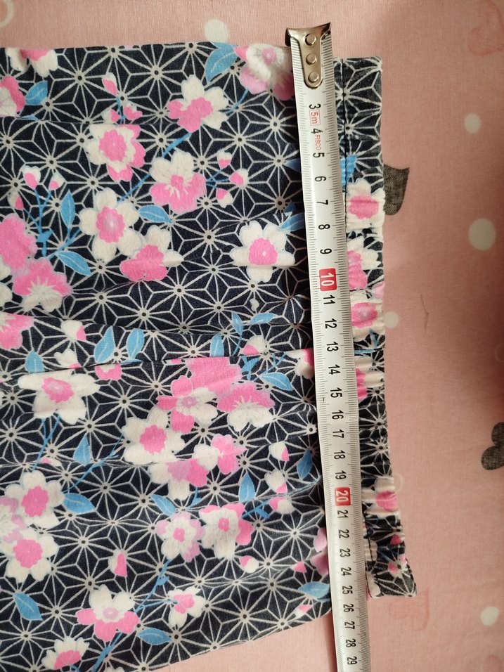 Pembe çiçek desenli kız çocuk tayt. - Görsel 5