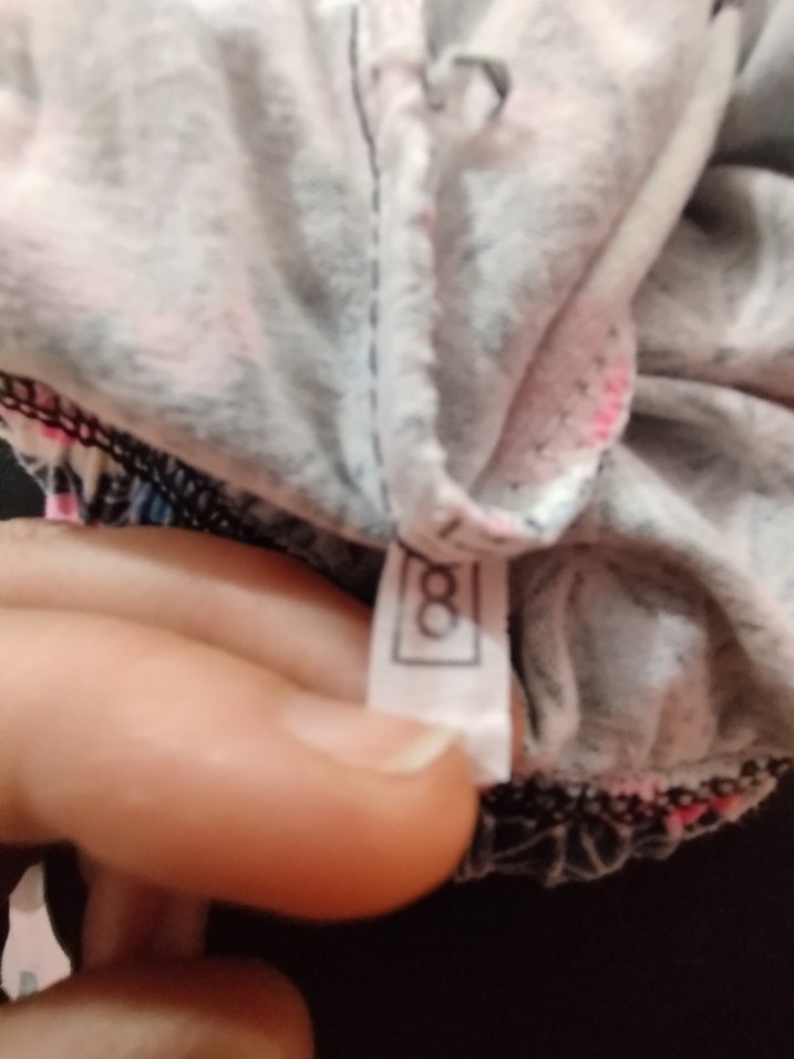 Pembe çiçek desenli kız çocuk tayt. - Görsel 3