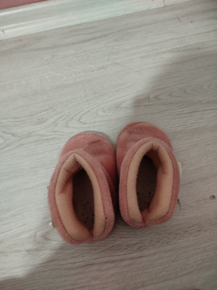 Kız Çocuk Pembe Peluş Ev Botu - Görsel 4