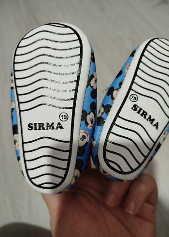 Mavi Mickey Mouse Desenli Erkek Bebek Ayakkabısı - Görsel 3