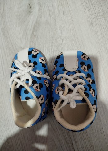 Mavi Mickey Mouse Desenli Erkek Bebek Ayakkabısı - Görsel 4