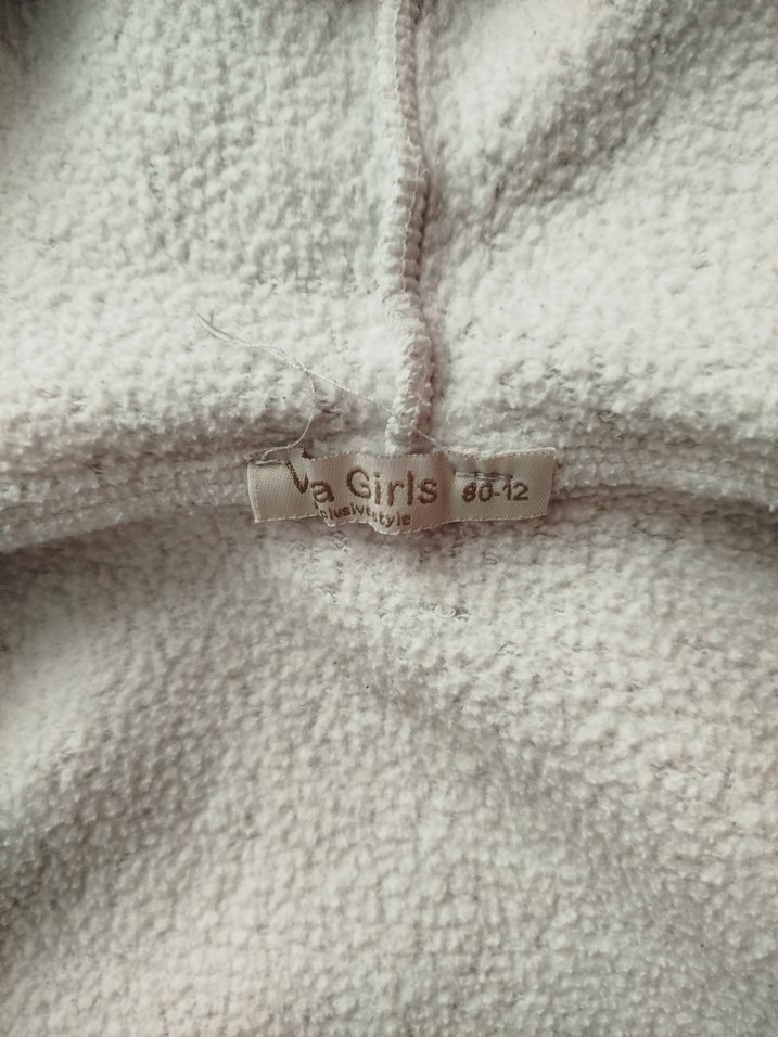 Kız Çocuk Gri Kapüşonlu Fermuarlı Yelek - Görsel 4