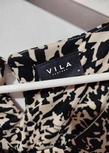 Bej Yılan Desenli Drapeli Midi Kadın Elbise - Görsel 3