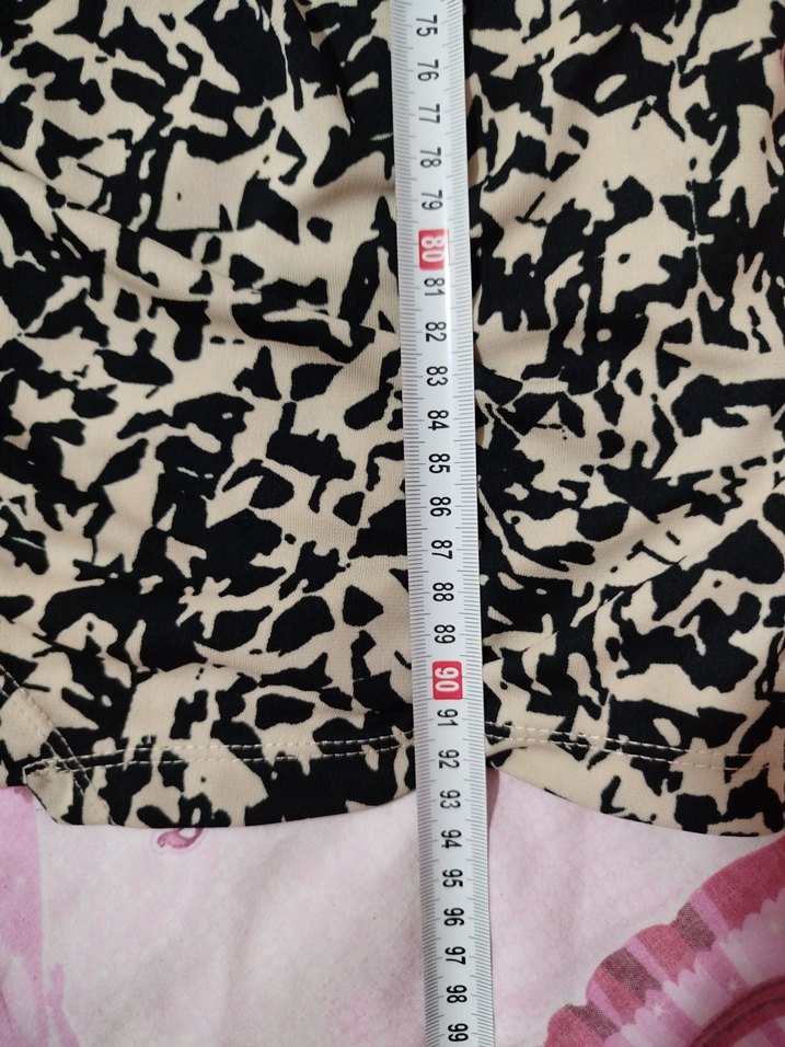 Bej Yılan Desenli Drapeli Midi Kadın Elbise - Görsel 5